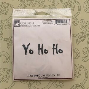 Cornish Heritage Farms Yo Ho Ho Rubber Stamp